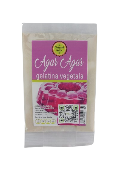 Agar Agar gelatina vegetala 20 gr, Natural Seeds Product [1]