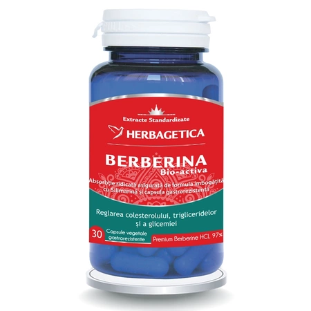 Berberina Bio-activa,  30 capsule, Herbagetica [1]