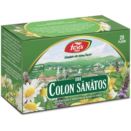 Ceai Colon Sanatos, D88, 20 plicuri, Fares [1]