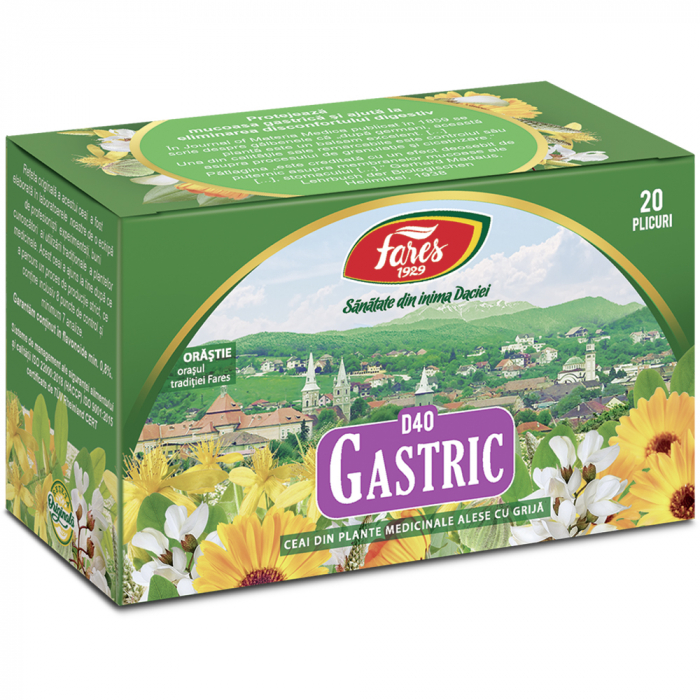 Ceai Gastric D40, 20 plicuri [1]