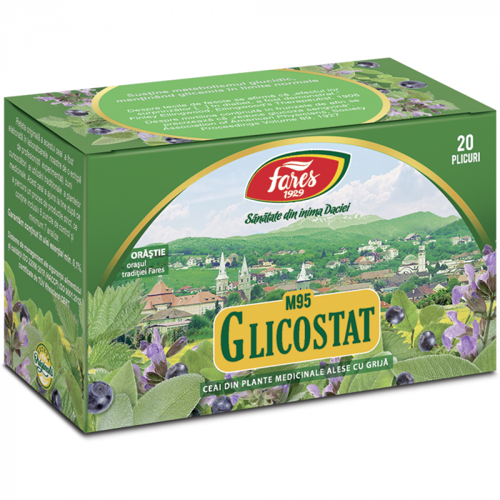 Ceai Glicostat, M95, 20 plicuri [1]
