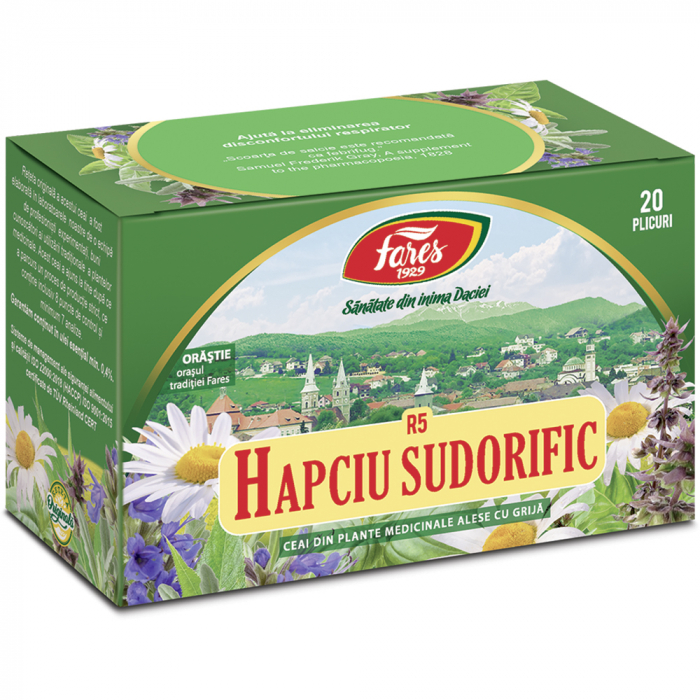 Ceai Hapciu Sudorific, R5, 20 plicuri [1]