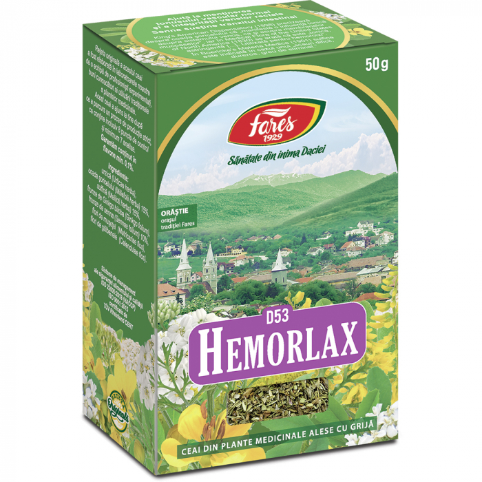 Ceai Hemorlax, D53, 50 g [1]