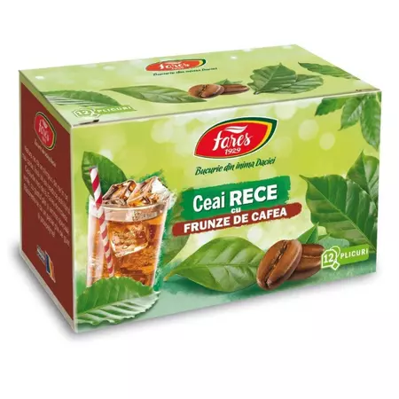 Ceai rece cu frunze de cafea, 12 plicuri, Fares [1]