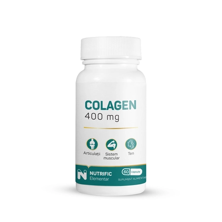 Colagen bovin, 400 mg, 60 capsule, Nutrific [1]