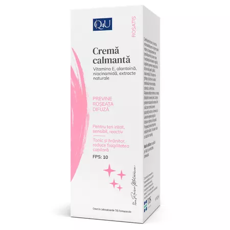 Crema calmanta pentru tenuri cu roseata difuza SPF 10 Q4U, 40 ml [1]