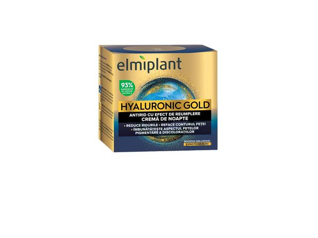 Crema de noapte ELMIPLANT Hyaluronic Gold, 50ml [1]