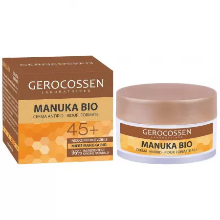 Crema pentru riduri formate cu miere Manuka Bio 45+, 50 ml, Gerocossen [1]