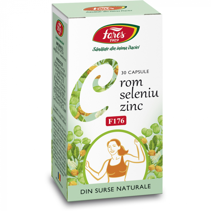 Crom Seleniu Zinc, F176, 30 capsule [1]