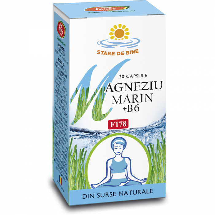 Magneziu marin + B6, F178, 30 capsule [1]
