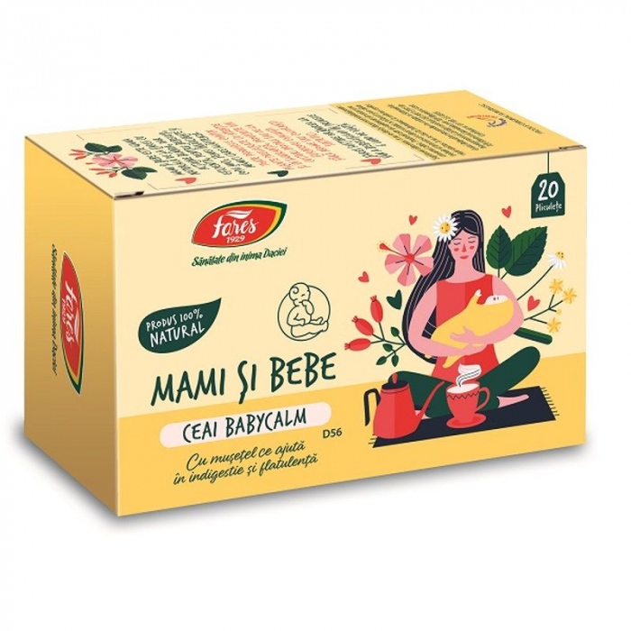 Mami si bebe Babycalm, D56, ceai la plic, Fares | 20 plicuri [1]