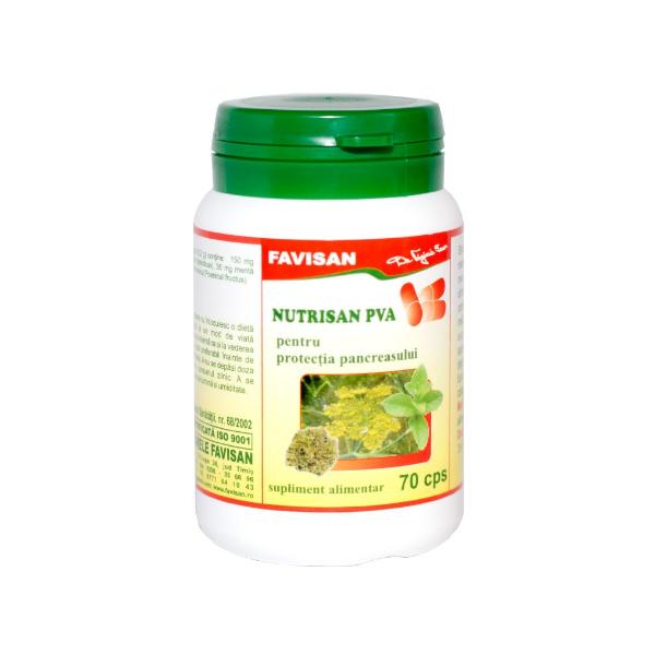 Nutrisan PVA pentru Protectia Pancreasului Favisan, 70 capsule [1]