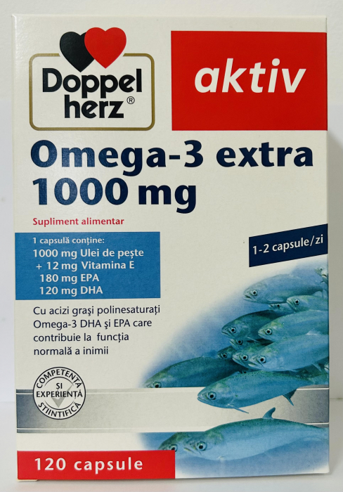 Pachet Omega - 3 Extra, 1000 mg, 120 capsule, Doppelherz [1]
