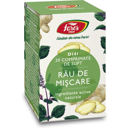 Rau de miscare D141, 20 comprimate, Fares [1]