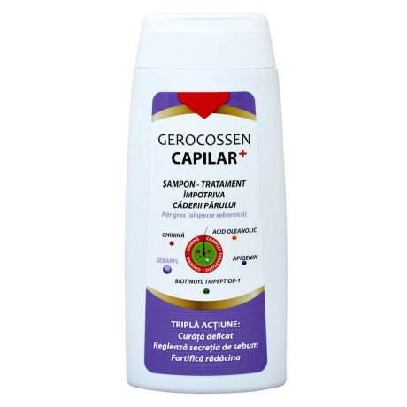 Sampon impotriva caderii parului pentru par gras Capilar+ 275 ml [1]