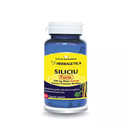 Siliciu Forte, 60 capsule, Herbagetica [1]