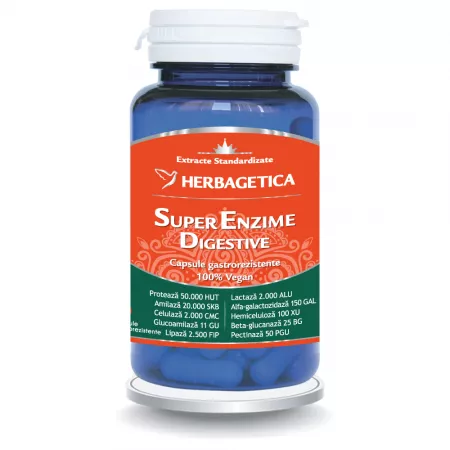 Super Enzime Digestive, 30  capsule [1]