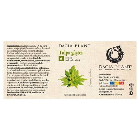 Tinctura de Talpa Gastei, 50 ml, Dacia Plant [3]