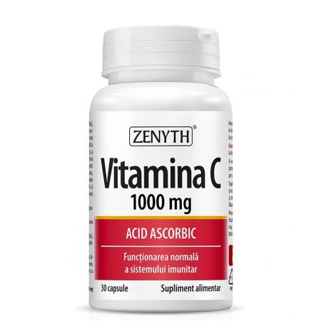 Vitamina C Acid Ascorbic, 1000 mg, 30 capsule [1]