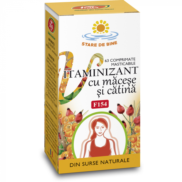 Vitaminizant cu macese si catina, F154, 63 capsule [1]