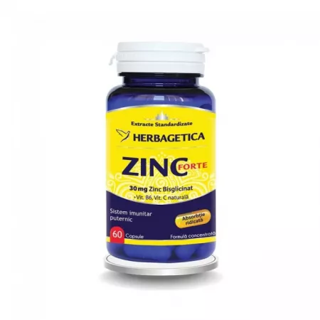 Zinc Forte, 60 capsule, Herbagetica [1]