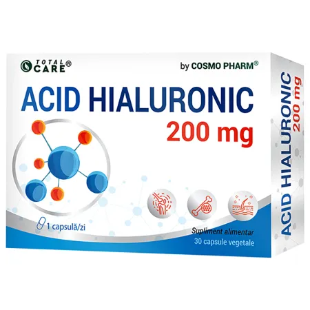 SUPLIMENTE ALIMENTARE - Acid Hialuronic, 200 mg, 30 capsule, Cosmo Pharm