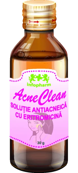 COSMETICE - Acne clean Solutie Antiacneica cu Eritromicina 30g