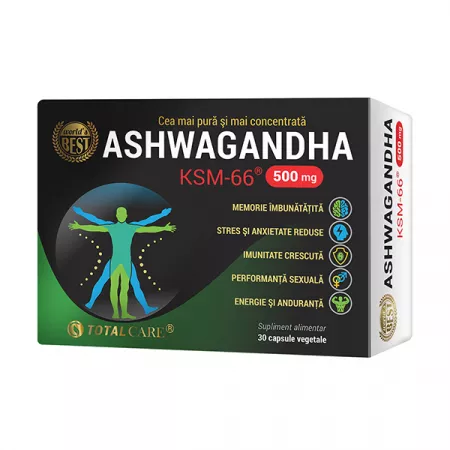 CIRCULATIE CEREBRALA SI MEMORIE - Ashwagandha KSM-66, 30 capsule, Cosmo Pharm