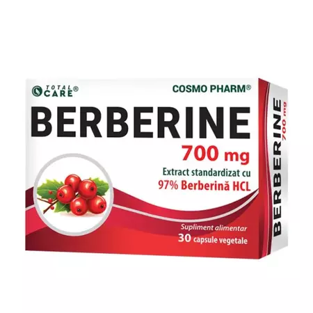 DIABET - Berberina, 700 mg, 30 capsule, Cosmopharm