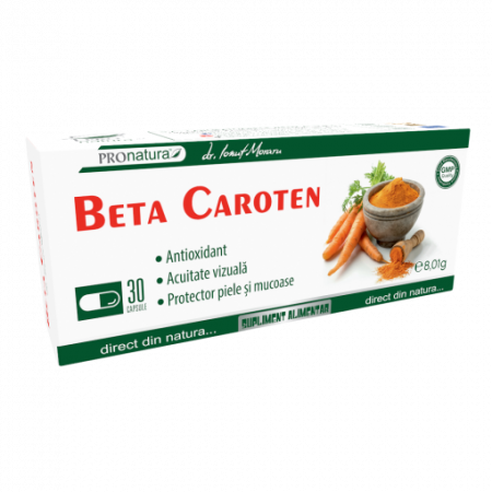 SANATATEA OCHILOR - Beta Caroten 30cps blister