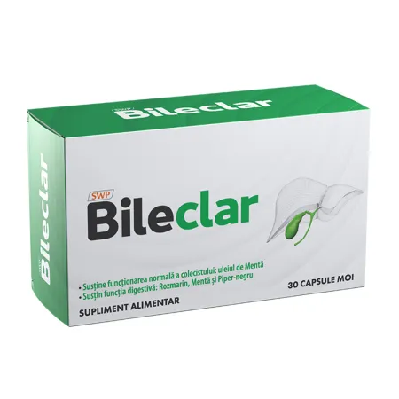 SUPLIMENTE ALIMENTARE - Bileclar, 30 capsule, Sun Wave Pharma