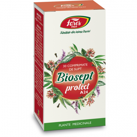 RACEALA SI GRIPA - Biosept Protect A24, 30 comprimate