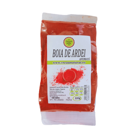 SUPLIMENTE ALIMENTARE - Boia de ardei  afumata 100g, Natural Seeds Product