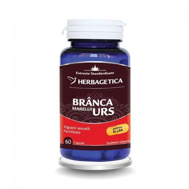 VIGOARE SI FERTILITATE - Branca Marelui Urs, 60 capsule