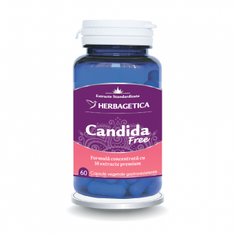 AFECTIUNI GENITALE SI HORMONALE - Candida Free, 60 capsule