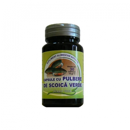 ARTICULATII OASE MUSCHI - CAPSULE cu PULBERE DE SCOICA VERDE
