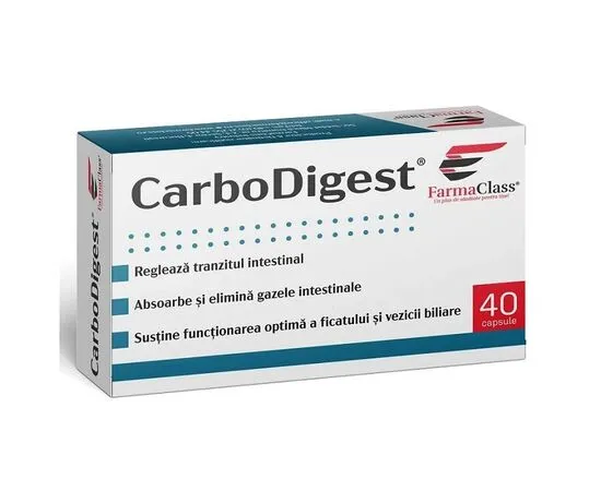 AFECTIUNI DIGESTIVE - CarboDigest 40 capsule