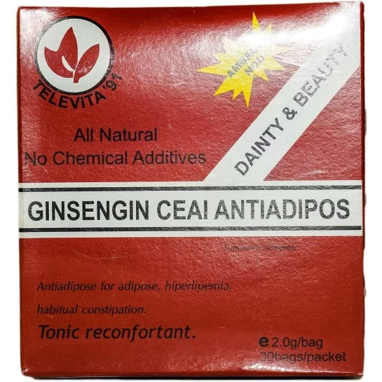 CEAIURI - Ceai antiadipos cu ginseng, 30 plicuri