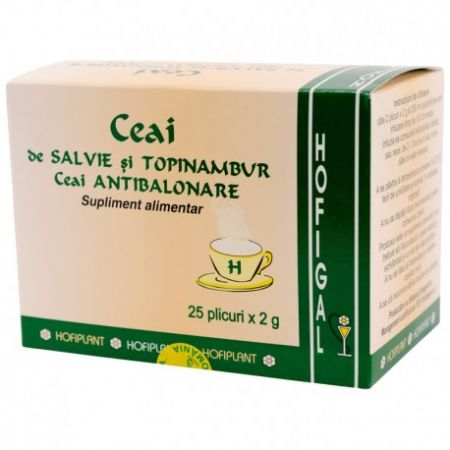 CEAIURI - Ceai antibalonare, salvie si topinambur, 25 plicuri