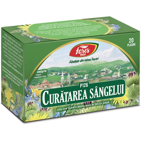 CEAIURI - Ceai curatarea sangelui, P126, 20 plicuri, Fares