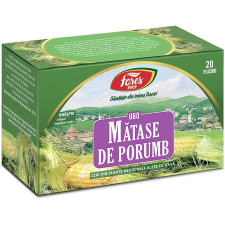 CEAIURI - Ceai matase de porumb U 80, 20 plicuri, Fares