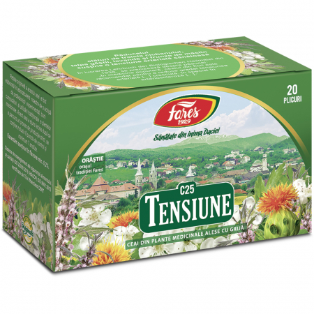 CEAIURI - Ceai pentru tensiune, C25, 20 plicuri