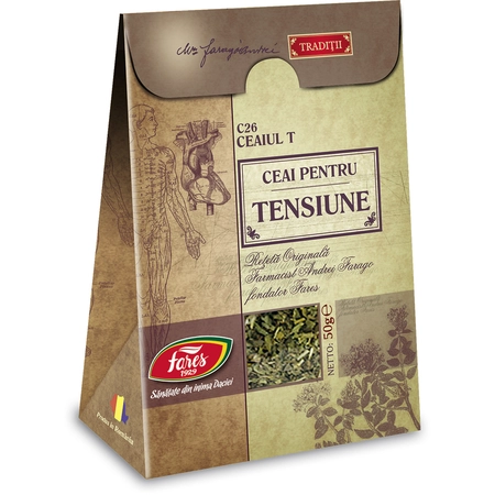CEAIURI - Ceai pentru tensiune, C26, 50 g, Fares