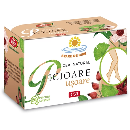 CEAIURI - Ceai Picioare Usoare C33, 20 plicuri