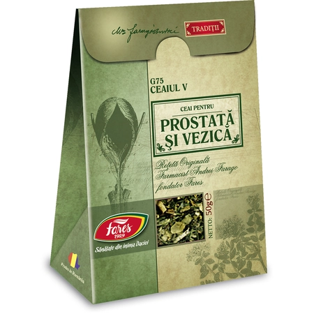 CEAIURI - Ceai Prostata si Vezica, G75, 50 g, Fares