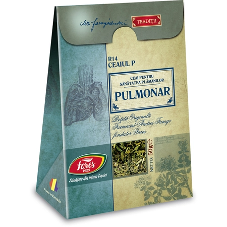 CEAIURI - Ceai Pulmonar, R14, 50 g, Fares