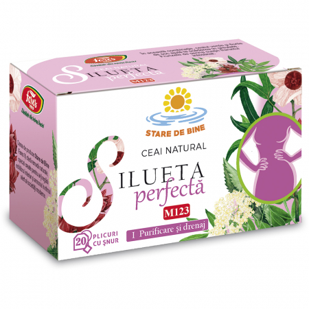 CEAIURI - Ceai Silueta perfecta 1, purificare si drenaj M123, 20 plicuri