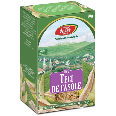 CEAIURI - Ceai Teci de Fasole U 93, 50 g, Fares