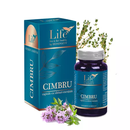 SUPLIMENTE ALIMENTARE - Cimbru capsule cu uleiuri esentiale, 30 capsule, Bionovativ
