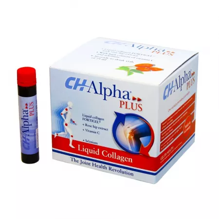 ARTICULATII OASE MUSCHI - Colagen lichid Ch Alpha Plus, 30 fiole buvabile, Gelita Health
